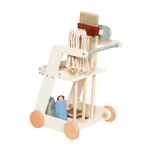 Carrito de Limpieza de Madera – Juego de Imitación