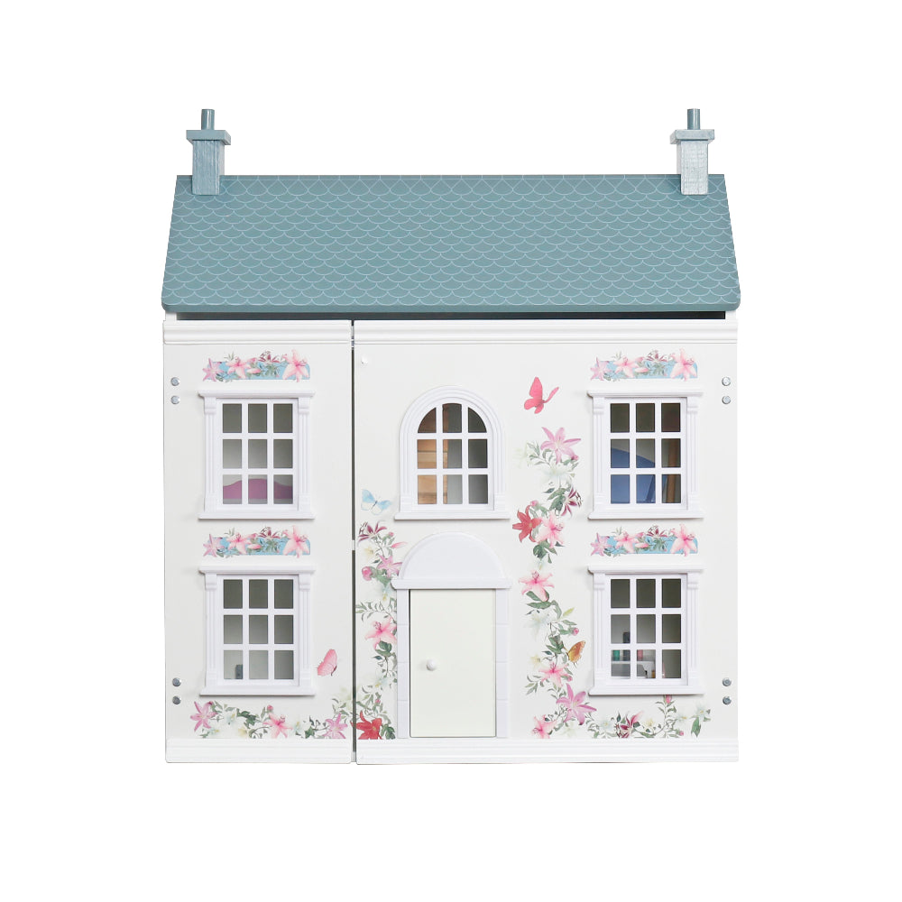 Casita de Muñecas de Madera Cottage con Accesorios