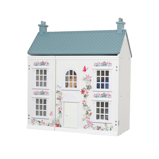 Casita de Muñecas de Madera Cottage con Accesorios