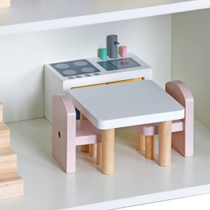 Casita de Muñecas de Madera Cottage con Accesorios