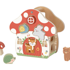 Casita Mushroom Clasificadora de Figuras y Animales