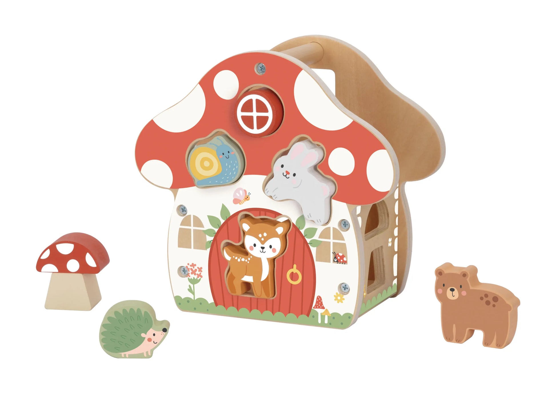 Casita Mushroom Clasificadora de Figuras y Animales