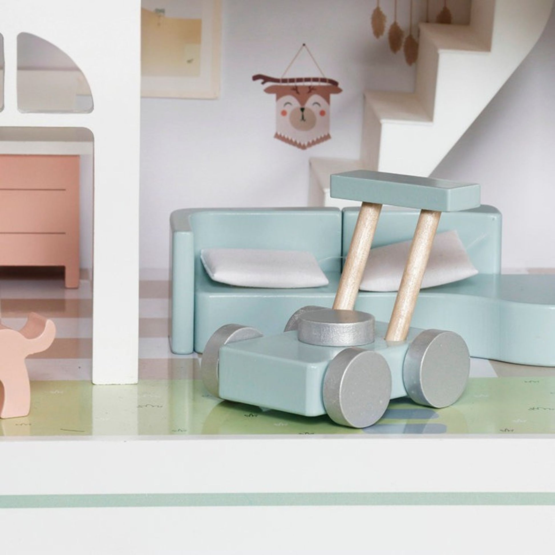 Casita de Madera para Contar Historias con Accesorios