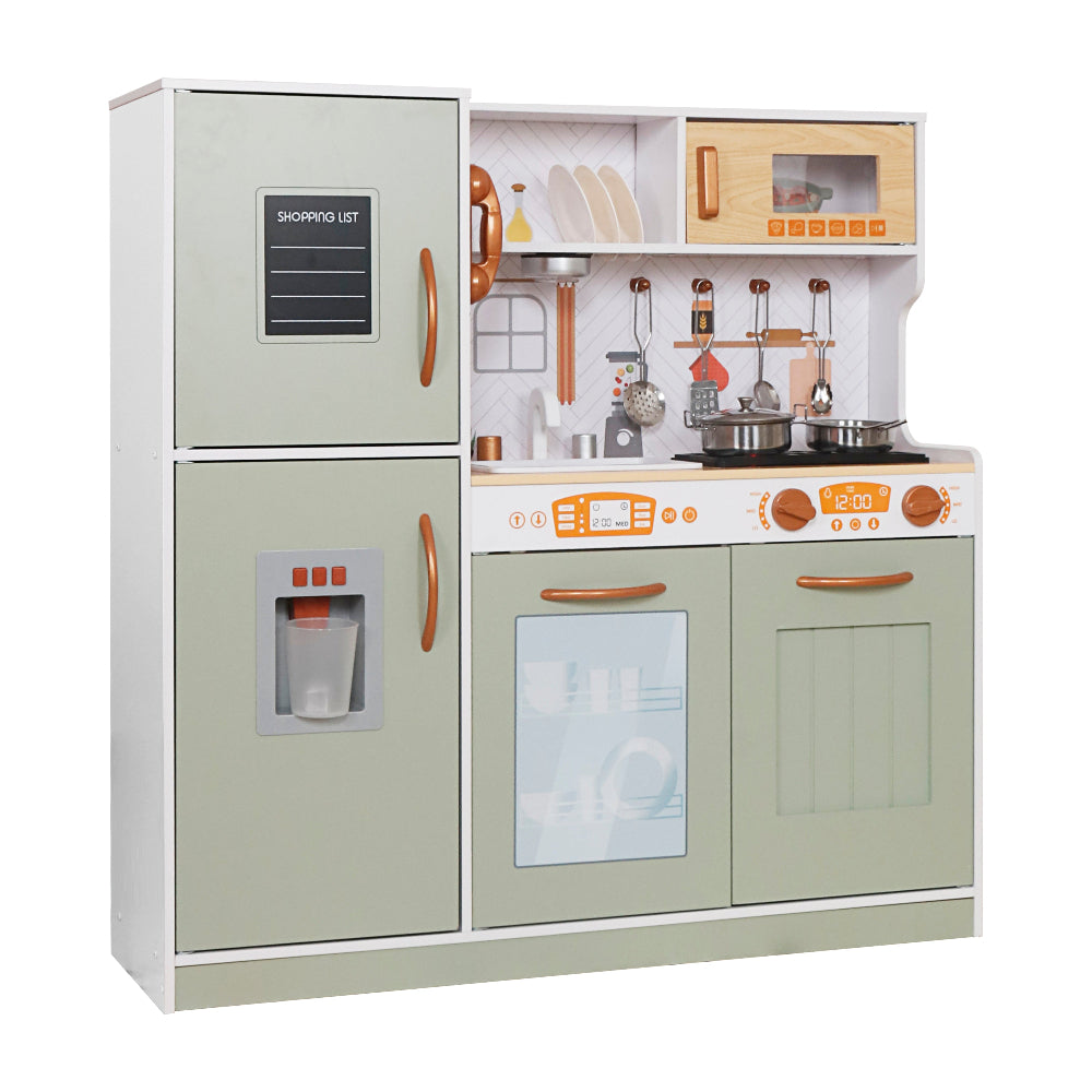 Cocina con Luces, Sonidos, Accesorios de Acero Inoxidable y Dispensador de Agua