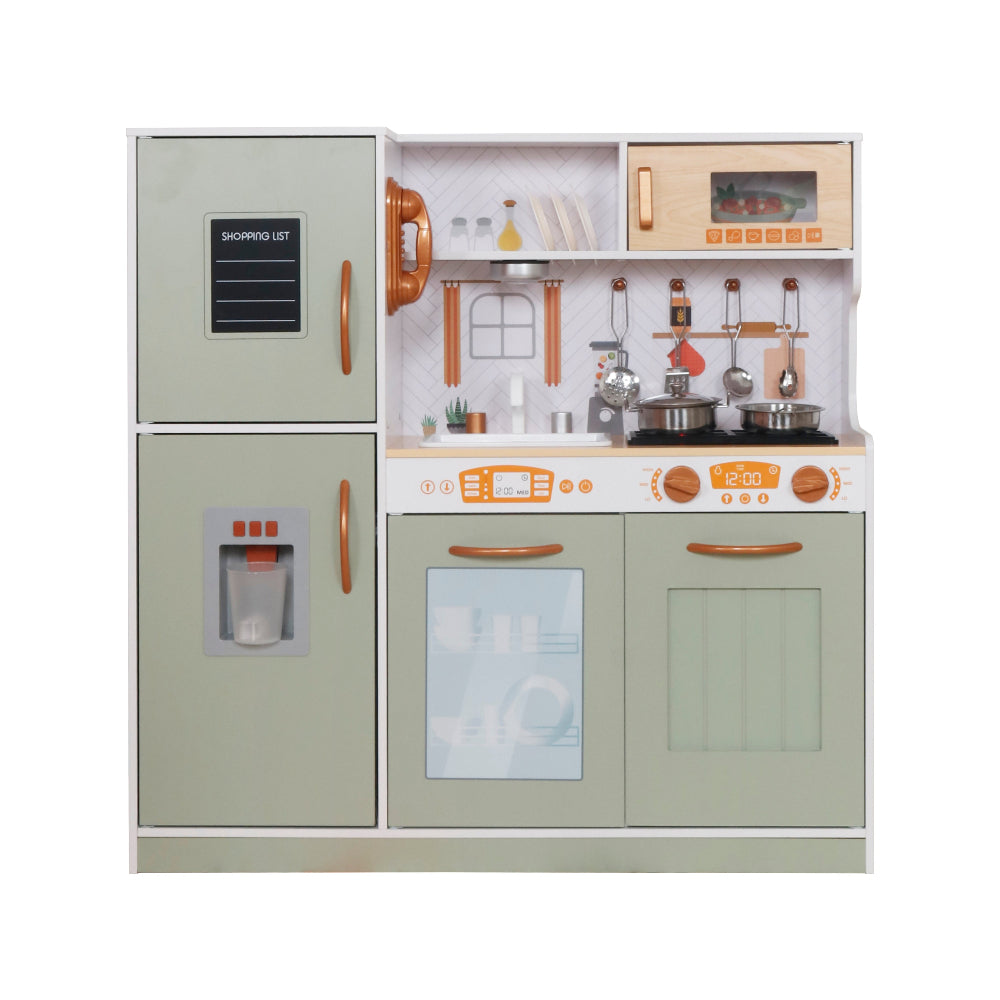 Cocina con Luces, Sonidos, Accesorios de Acero Inoxidable y Dispensador de Agua