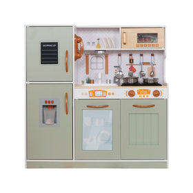 Cocina con Luces, Sonidos, Accesorios de Acero Inoxidable y Dispensador de Agua