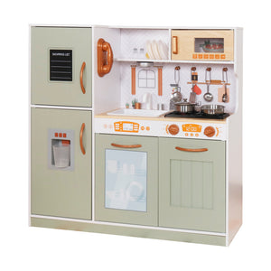 Cocina con Luces, Sonidos, Accesorios de Acero Inoxidable y Dispensador de Agua