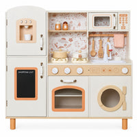 Cocina de Madera Floral - Grifo con Agua Real