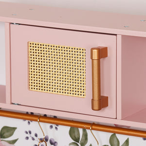 Cocina Rosa Floral con Luces, Sonidos, Fregadero con Agua Real y Accesorios