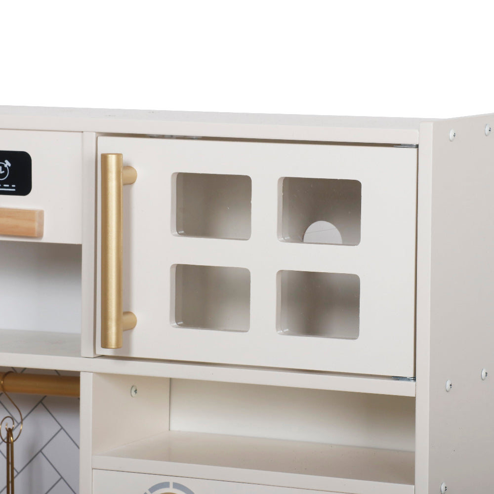 Cocina Premium Con Luces, Sonidos, Fregadero con Agua Real, Dispensador de Hielo y Accesorios