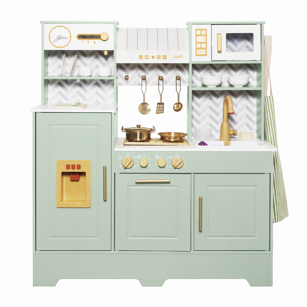 Cocina Menta con Luces, Sonidos, Vapor, Fregadero con Agua Real y Accesorios