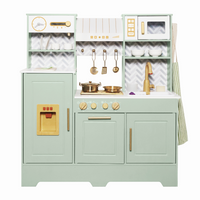 Cocina Menta con Luces, Sonidos, Vapor, Fregadero con Agua Real y Accesorios