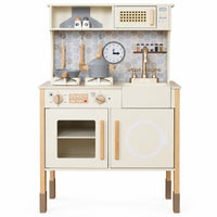 Cocina de Madera con Fogones Eléctricos