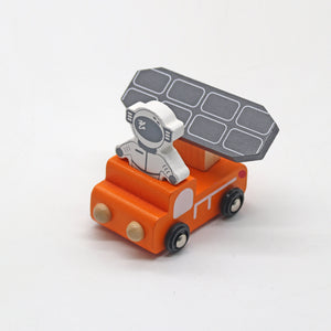 Cohete Espacial de Madera con Accesorios