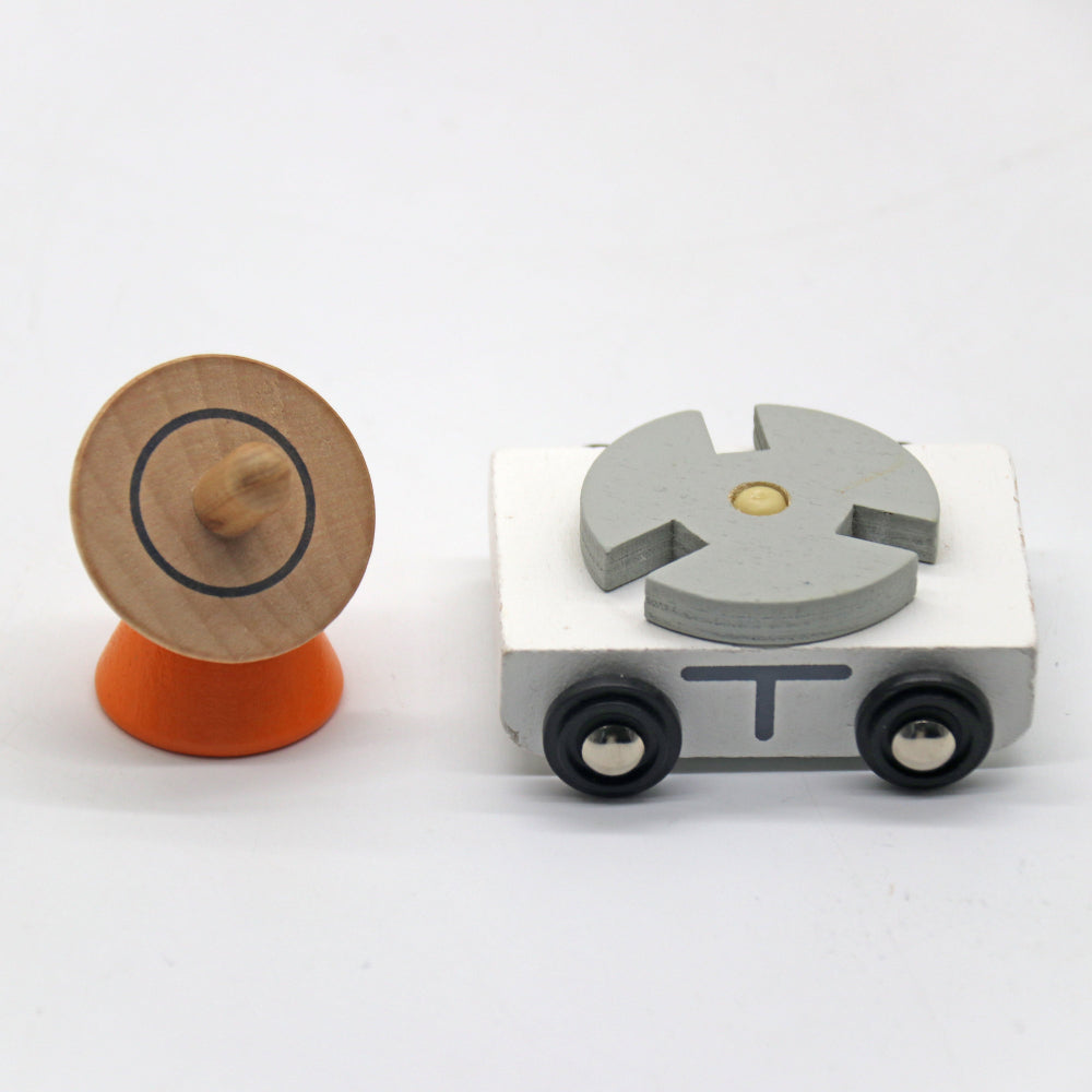 Cohete Espacial de Madera con Accesorios