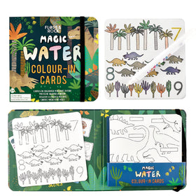 Tarjetas Mágicas de Dinosaurios | Colorea con Agua