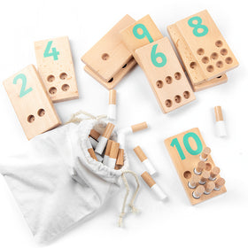 Counting Stick Montessori de Madera