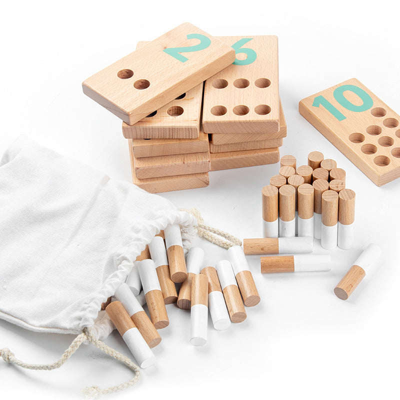 Counting Stick Montessori de Madera