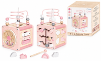 Cubo de Actividades Montessori 5 en 1 – Rosa