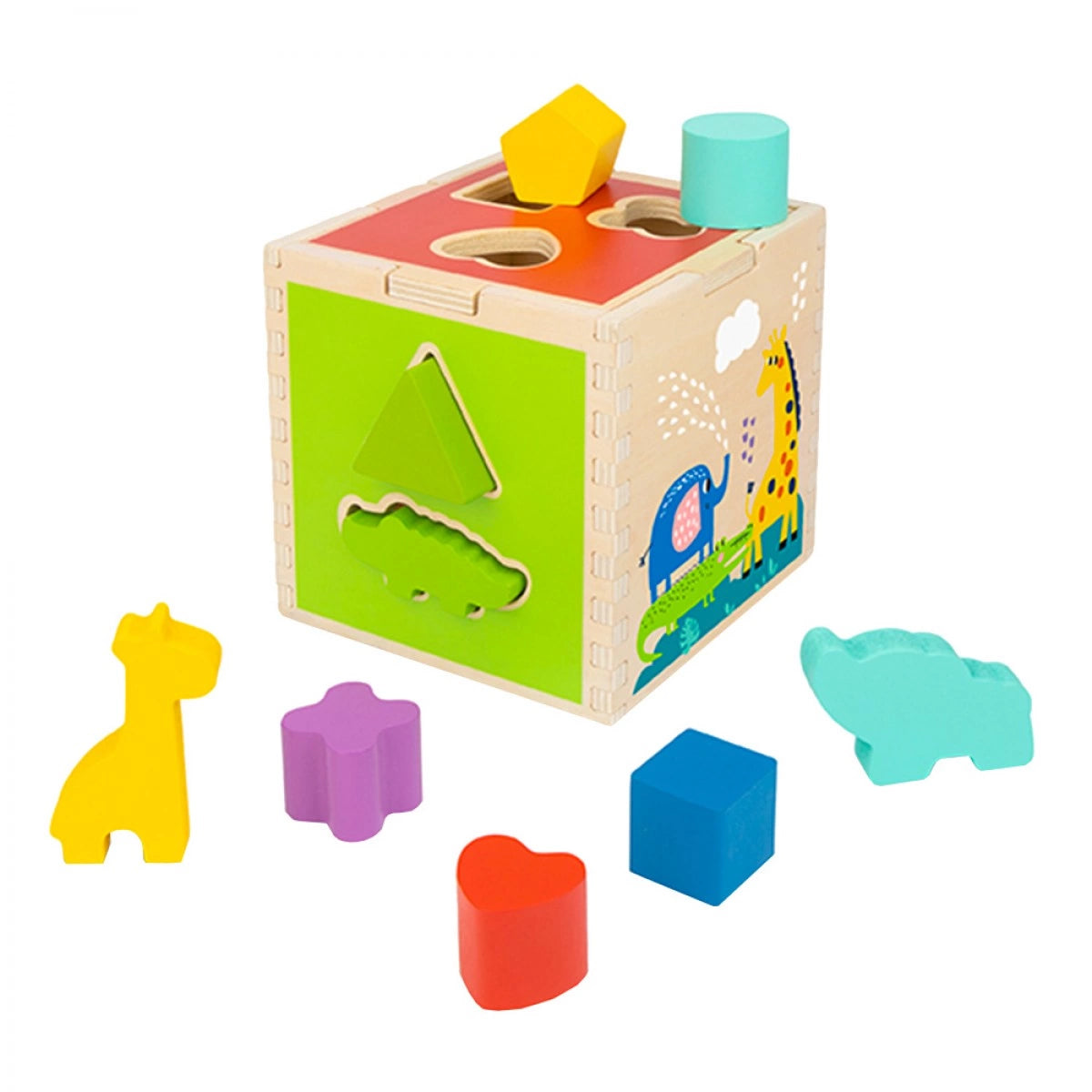 Cubo Encajable de Animales y Figuras