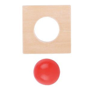 Cubo Multifuncional de Madera Montessori con Cajón y Piezas