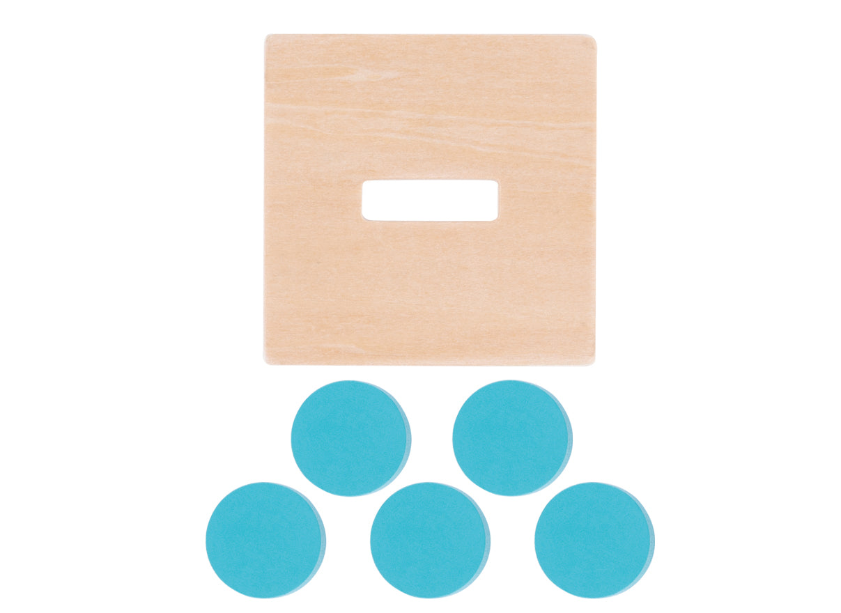 Cubo Multifuncional de Madera Montessori con Cajón y Piezas