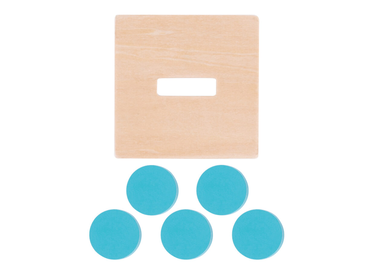 Cubo Multifuncional de Madera Montessori con Cajón y Piezas