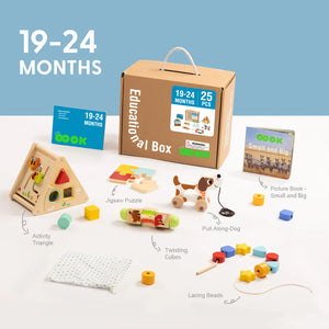 Educational Box 19-24 Meses – 25 Piezas