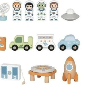 Estación Espacial de Juguete de Madera
