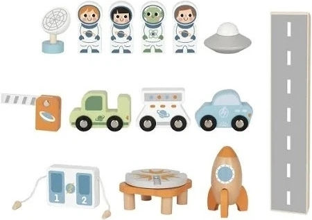 Estación Espacial de Juguete de Madera