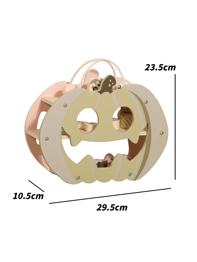 Estante de Calabaza con Dulces de Madera