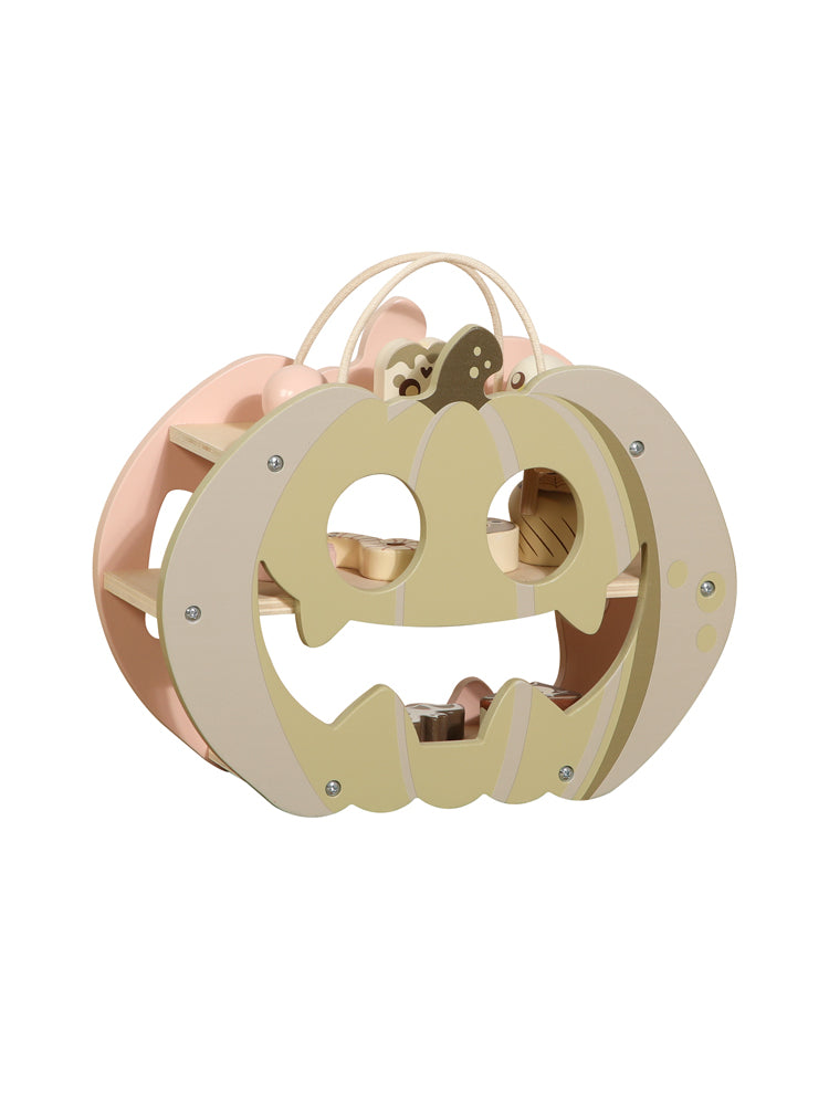 Estante de Calabaza con Dulces de Madera