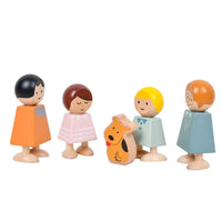 Familia Feliz de Madera + Mascota