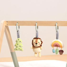Gimnasio de Madera para Bebé con Colgantes de Tela