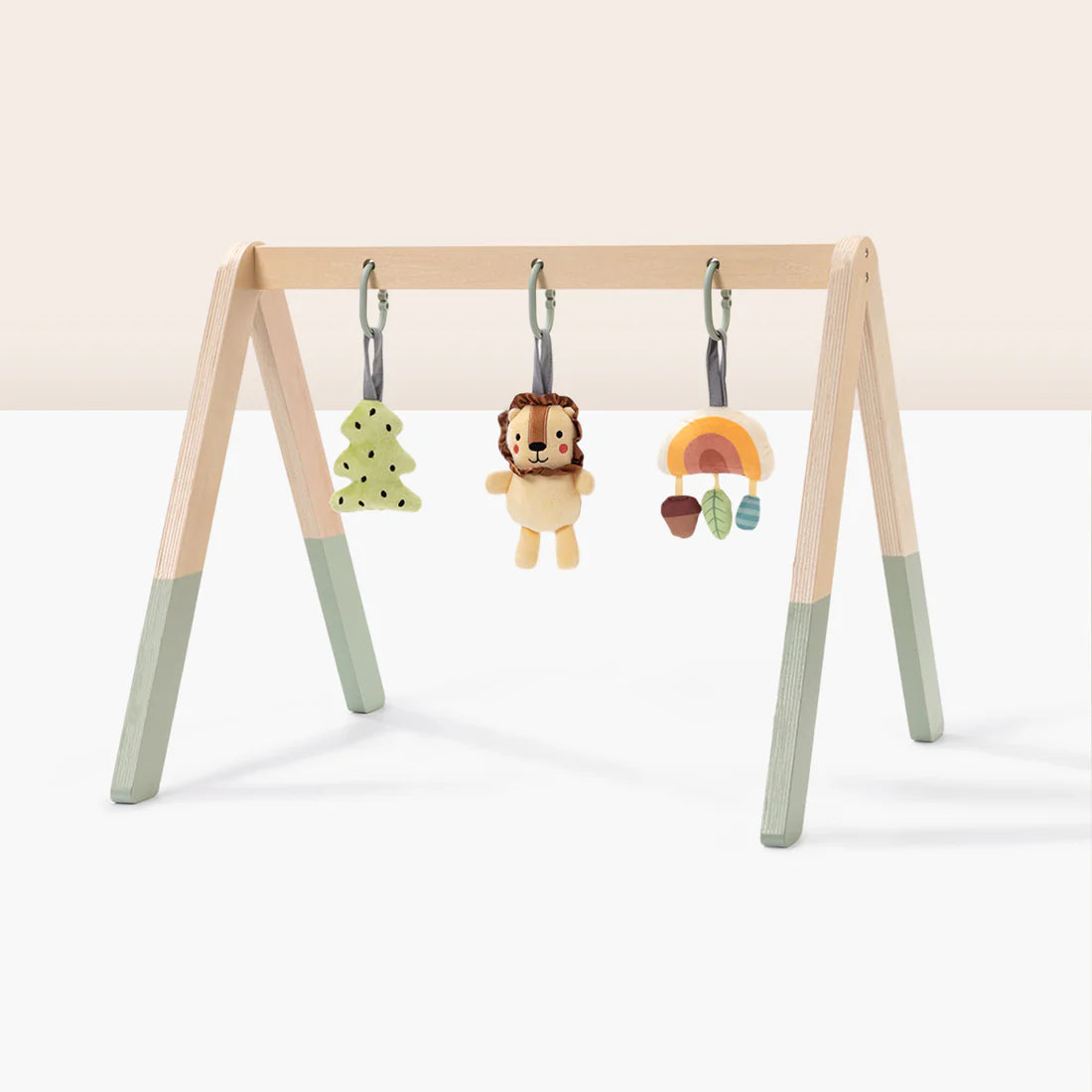 Gimnasio de Madera para Bebé con Colgantes de Tela