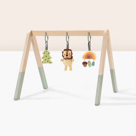 Gimnasio de Madera para Bebé con Colgantes de Tela