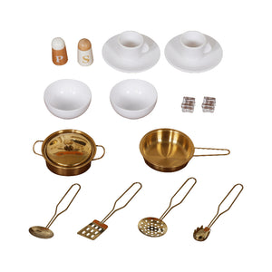 Cocina Negra Deluxe con Luces, Sonidos, Fregadero con Agua Real y Accesorios