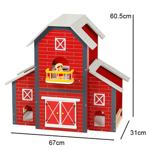 Granja de Madera con Animales y Accesorios