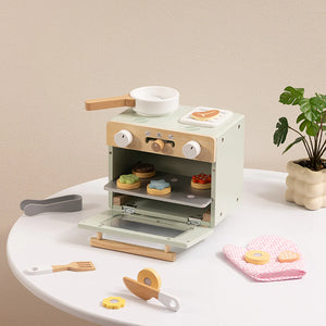 Horno de madera con accesorios – Set de cocina infantil