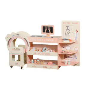 Hospital de Madera con Accesorios