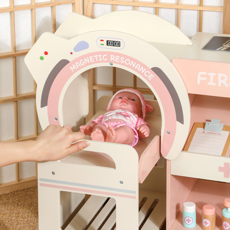 Hospital de Madera con Accesorios