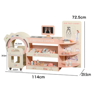 Hospital de Madera con Accesorios