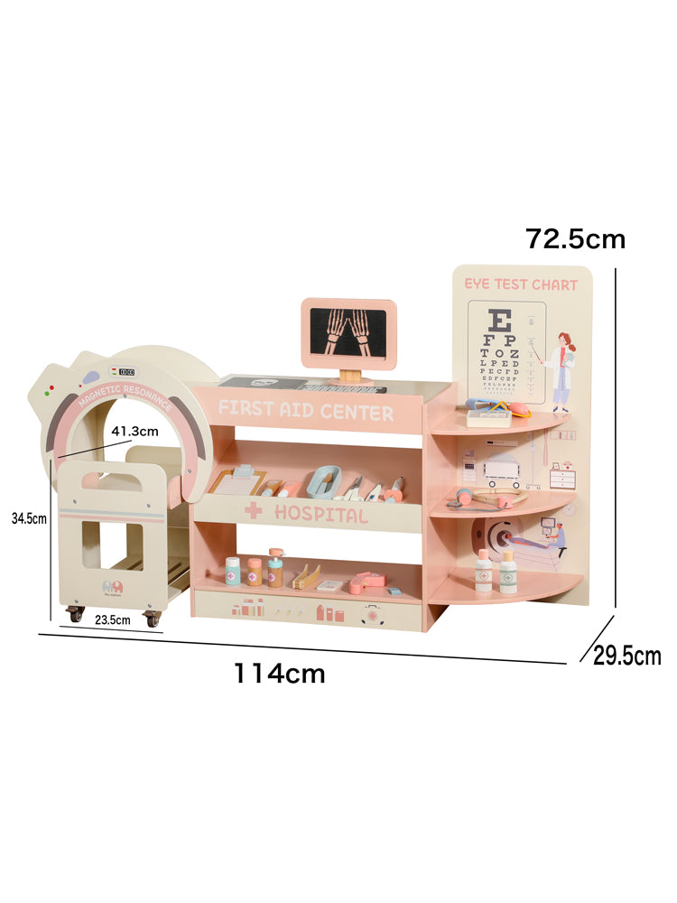 Hospital de Madera con Accesorios