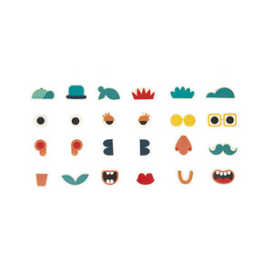 Imanes de  Retrato para Mezclar y Combinar | 24 Piezas