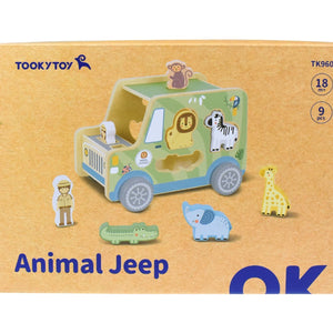 Jeep de Animales de Madera