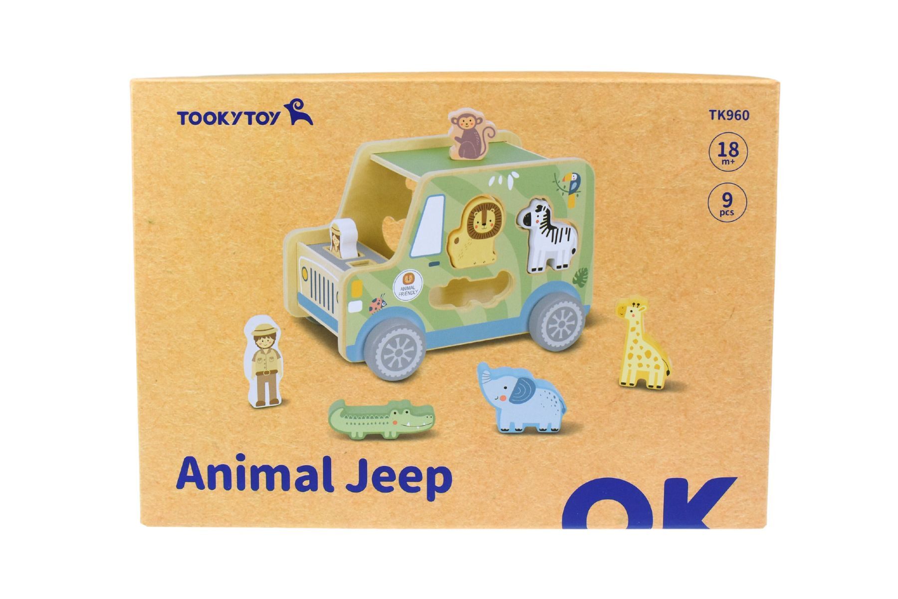 Jeep de Animales de Madera