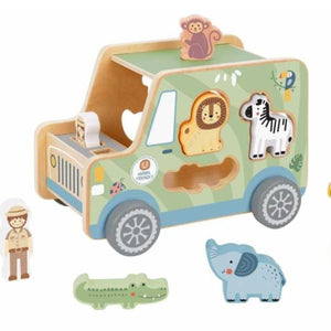 Jeep de Animales de Madera
