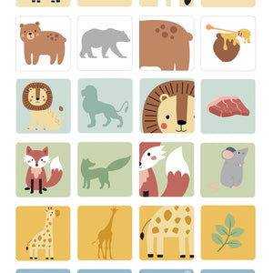 Juego Apilable de Madera (Jenga) - Animales