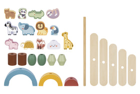 Juego de Apilamiento Animales en Equilibrio