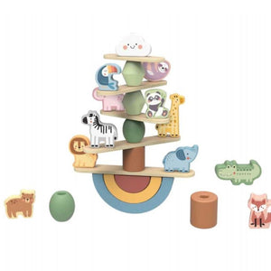 Juego de Apilamiento Animales en Equilibrio
